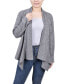 Women's Long Sleeve Ribbed Cardigan