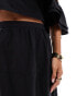 Pretty Lavish tiered maxi skirt co-ord in black