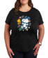 Trendy Plus Size Peanuts Snoopy Graphic T-shirt