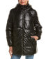 Stella + Lorenzo Quilted Coat Women's Black Xs