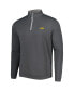 Men's Gray LSU Tigers Perth Performance Quarter-Zip Top