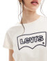 Levi's wonky rope batwing logo boxy t-shirt in beige