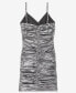 Big Girls Metallic Ruched Mini Dress