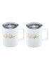 Mornin' Pumpkin Insulated Coffee Mugs, Set of 2