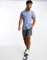 ASOS DESIGN slim fit oxford shirt in sky blue