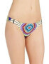 Mara Hoffman Low Rise Bottom Rays Violet Womens Geometric Swimwear Size XS