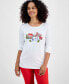 Women's Winter Village Long-Sleeve Top, Created for Macy's