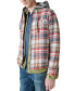 Men's Plaid Zip-Front Hooded Overshirt