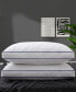 Quilted Feather and Down Gusseted Standard 2 Piece Bed Pillows Set