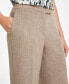 Petite Extended-Tab Straight-Leg Pants