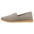 TOMS Alpargata Crepe Slip On Womens Grey Flats Casual 10010935T