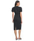 Women's Ruched Flutter-Sleeve Sheath Dress