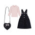 Toddler & Little Girls Floral Print Jumper & Crossbody Set