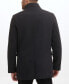 Men's Wool Twill Stand Collar Topper with Nylon Bib Coat