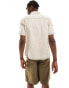 Dickies newington washed short sleeve shirt in off white