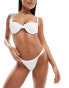 4th & Reckless arles bikini bottom in off white crochet