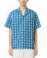 Men's Relaxed Fit Short Sleeve Button-Front Printed Camp Shirt