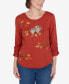 Classic Nuzzling Owls Ruched Sleeves Top