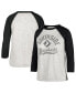 Women's Gray Chicago White Distressed Sox City Connect Retro Daze Ava Raglan 3, 4-Sleeve T-shirt