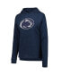 Women's Heathered Navy Penn State Nittany Lions Long Sleeve Hoodie T-shirt and Pants Sleep Set