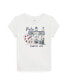 Toddler and Little Girls Campus-Graphic Cotton Jersey Tee