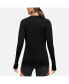 Women's Black USWNT Strike Drill Performance Raglan Quarter-Zip Long Sleeve Top