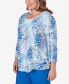 Plus Size Neptune Beach Seashell Embellished Top with Necklace