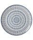 Navy Pad Print 12 Pc. Dinnerware Set, Service for 4