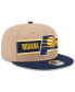 Men's Tan/Navy Indiana Pacers 2024 NBA Draft 9FIFTY Snapback Hat