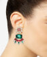 Gold-Tone Multicolor Mixed Crystal Statement Earrings, Created for Macy's