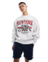 Tommy Jeans oversized vintage explorer sweatshirt in grey