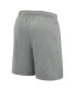 Men's Heather Gray Michigan Wolverines Legacy Essential Fleece Shorts