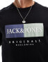 Jack & Jones oversized t-shirt with front logo in black