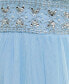 Juniors' Beaded Tulle Gown