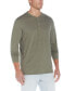 Men's Long Sleeve Brushed Jersey Henley T-shirt