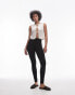 Topshop Tall high waisted legging in black