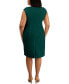 Plus Size Notched-Neck Sheath Dress