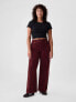 High Rise Corduroy Stride Wide-Leg Pants