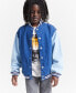 Little and Big Boys Cotton Denim Varsity Jacket, Created for Macy's