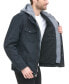 Men’s Sherpa Lined Two Pocket Hooded Trucker Jacket