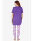 Plus Size Graphic Tunic PJ Set