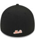 Men's Black New York Mets Logo 39THIRTY Flex Hat