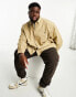 Polo Ralph Lauren Big & Tall icon logo classic fit garment dyed oxford shirt in tan