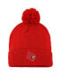 Men's Red Louisville Cardinals 2023 Sideline COLD.RDY Cuffed Knit Hat with Pom