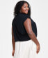 Trendy Plus Size Short-Sleeve Blouson Tee, Created for Macy's