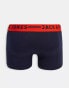 Jack & Jones trunks 3 pack with contrast waistband