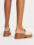 ALDO Yassu chunky mule sandals in birch leather