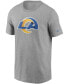 Men's Heathered Gray Los Angeles Rams Primary Logo T-shirt