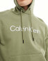 Calvin Klein hero logo comfort hoodie in green