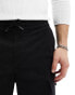 ONLY & SONS loose fit cargos with elasticated waist black